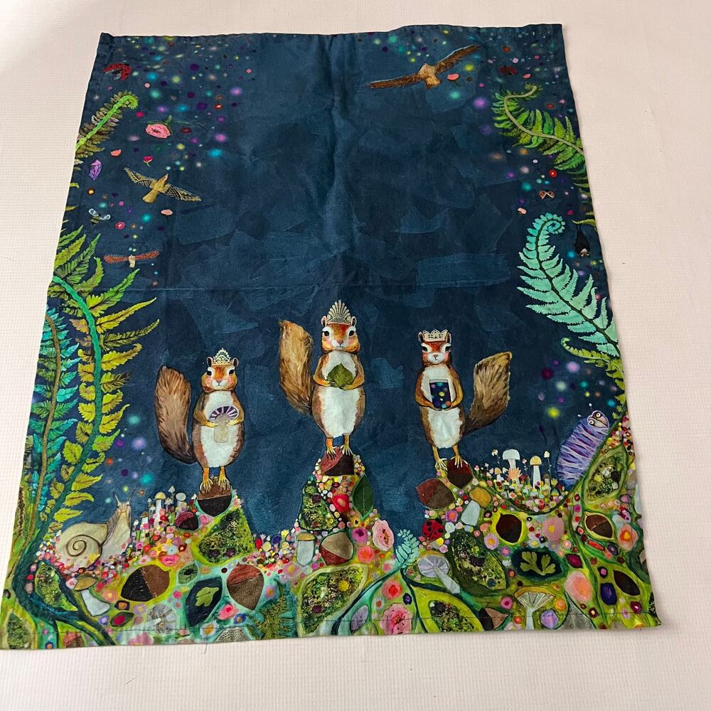 Squirrel Royale Tea Towel Artwork